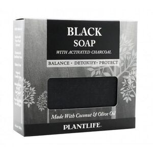 NEW Plantlife 2 pcs Black Bar Soap Plant Based Face Hand & Body 4.5 oz